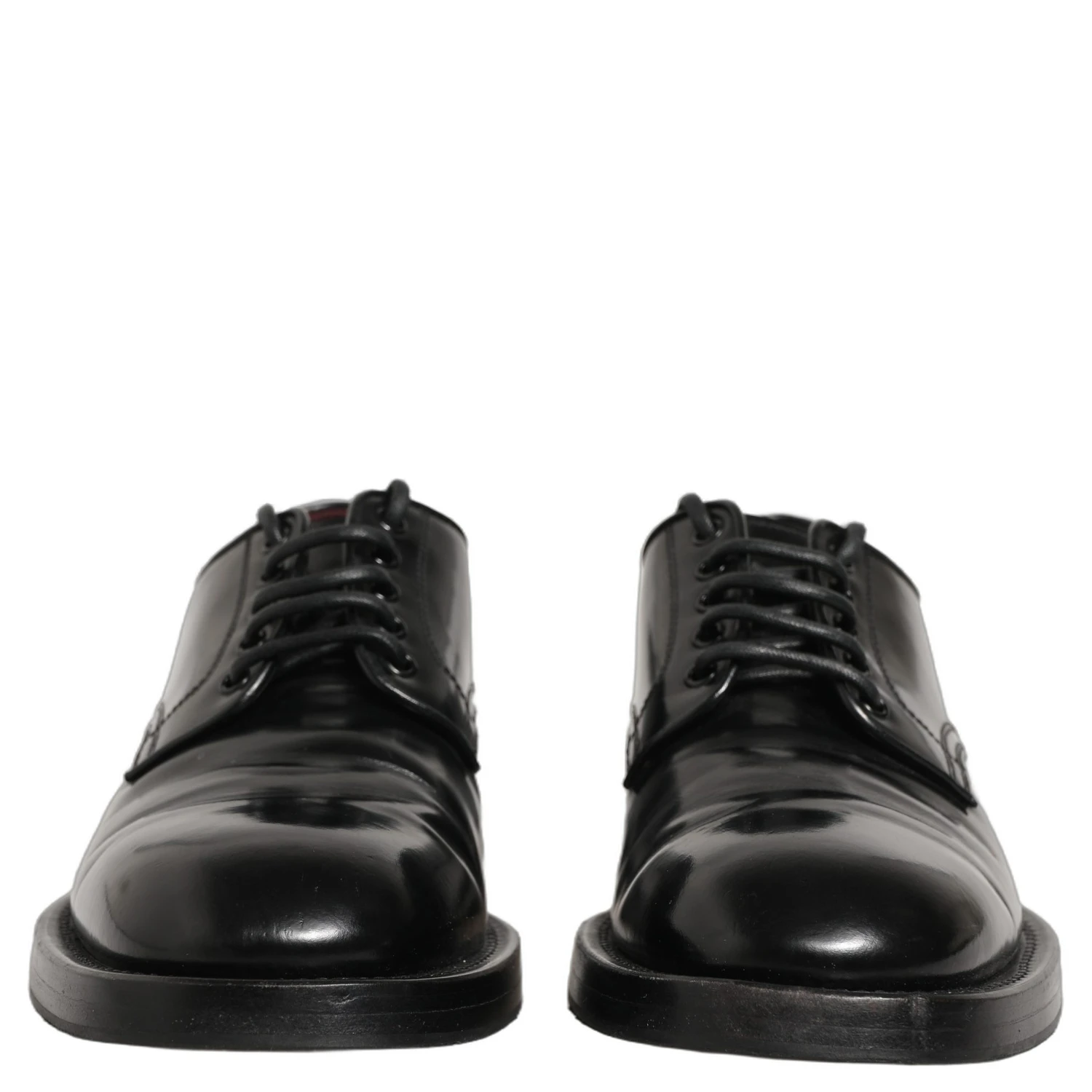 Black Leather Lace Up Derby Dress Men Shoes