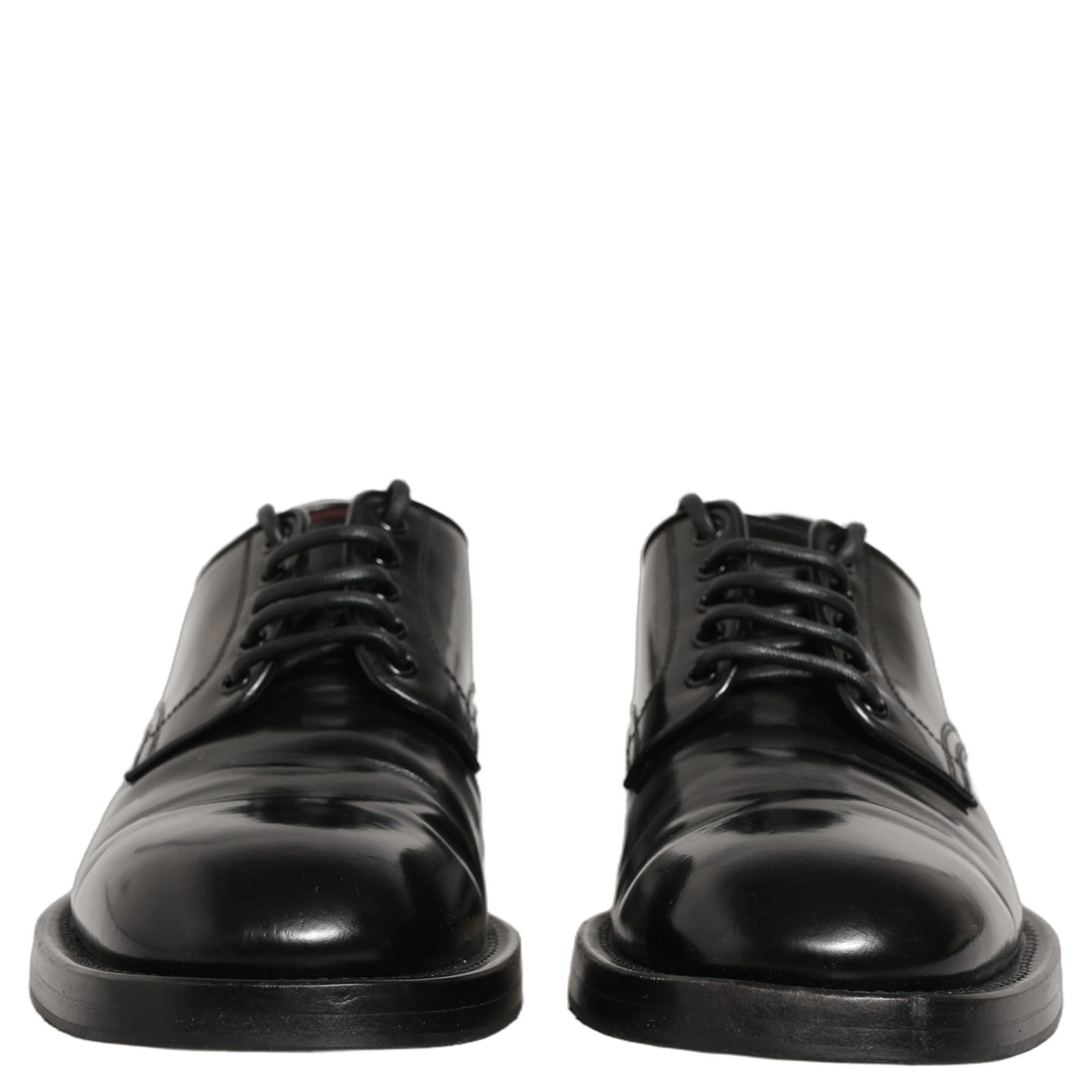 Black Leather Lace Up Derby Dress Men Shoes