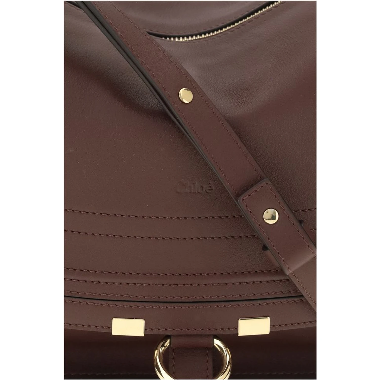 Bordeaux Calf Leather Bos Taurus Shoulder Bag