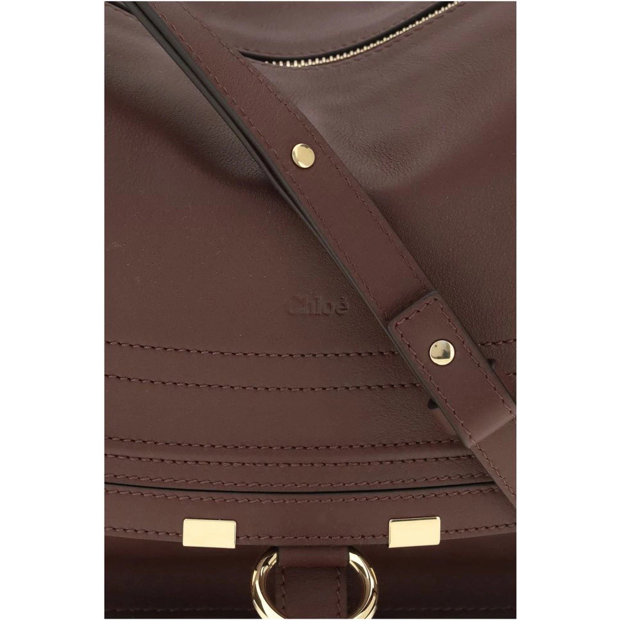 Bordeaux Calf Leather Bos Taurus Shoulder Bag