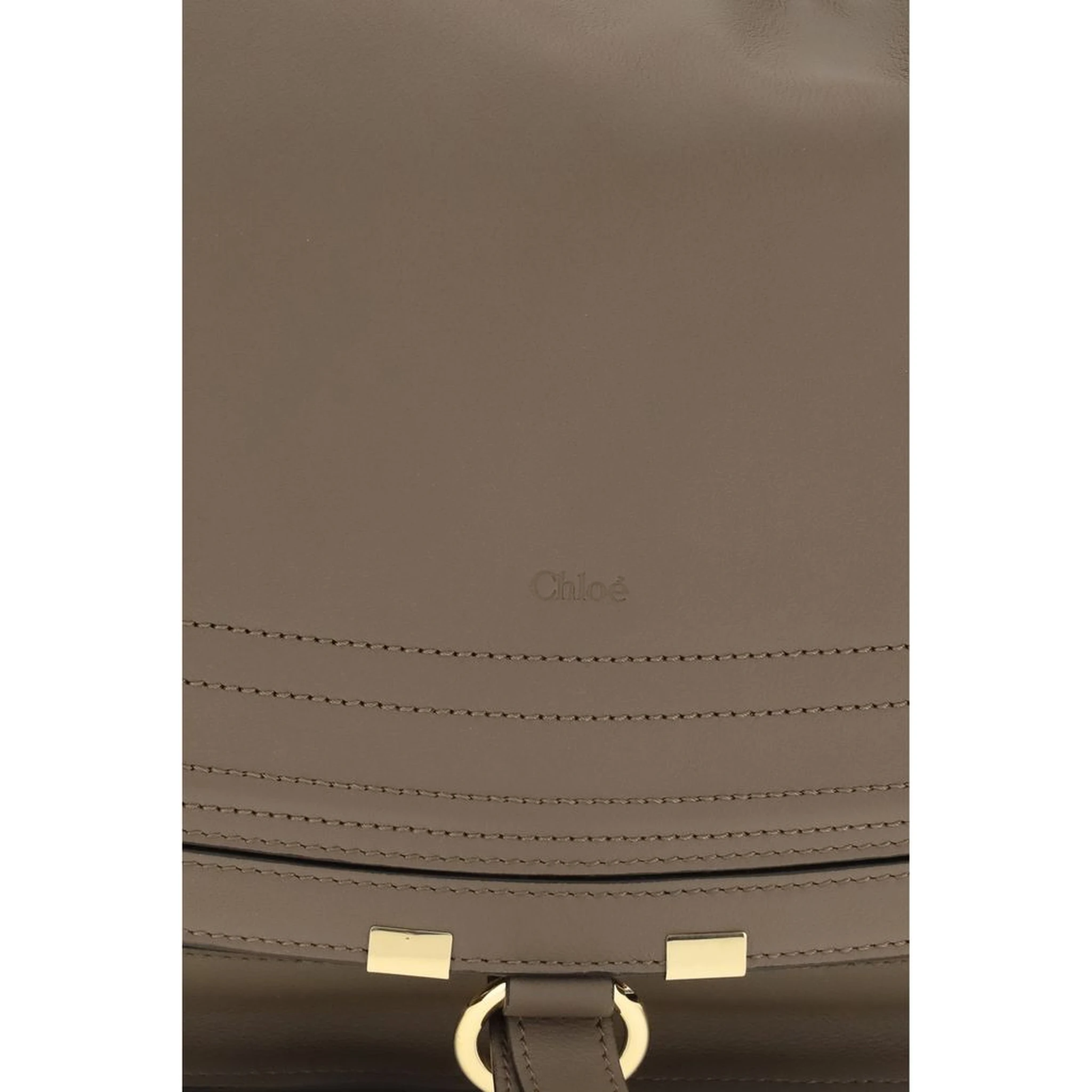 Beige Calf Leather Bos Taurus Shoulder Bag