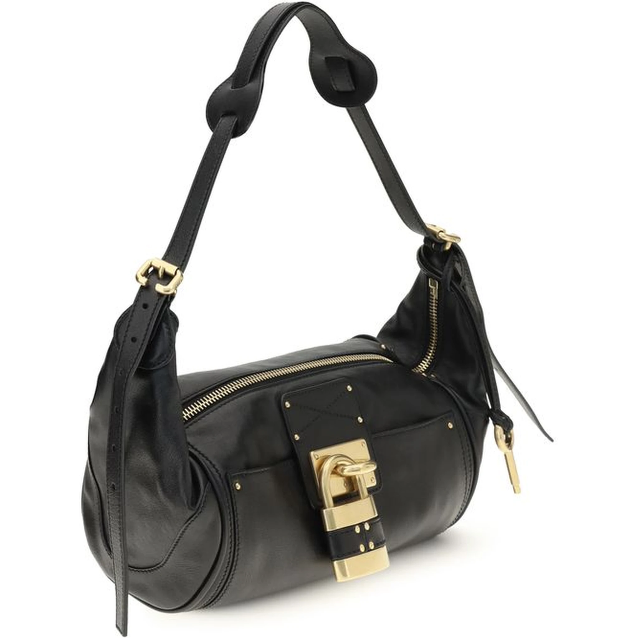 Black Calf Leather Bos Taurus Shoulder Bag