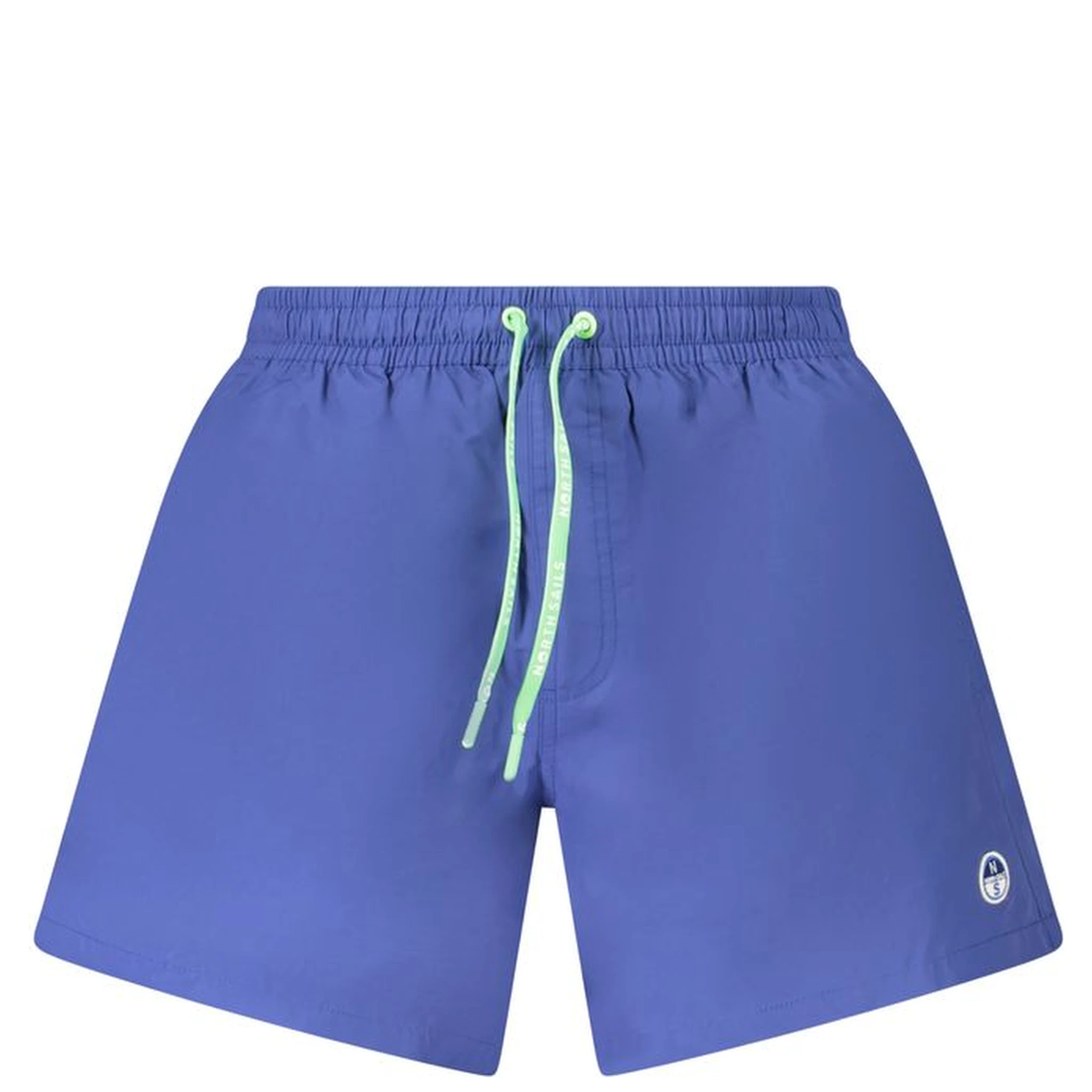 Blue Nylon Men's Swim Boxer