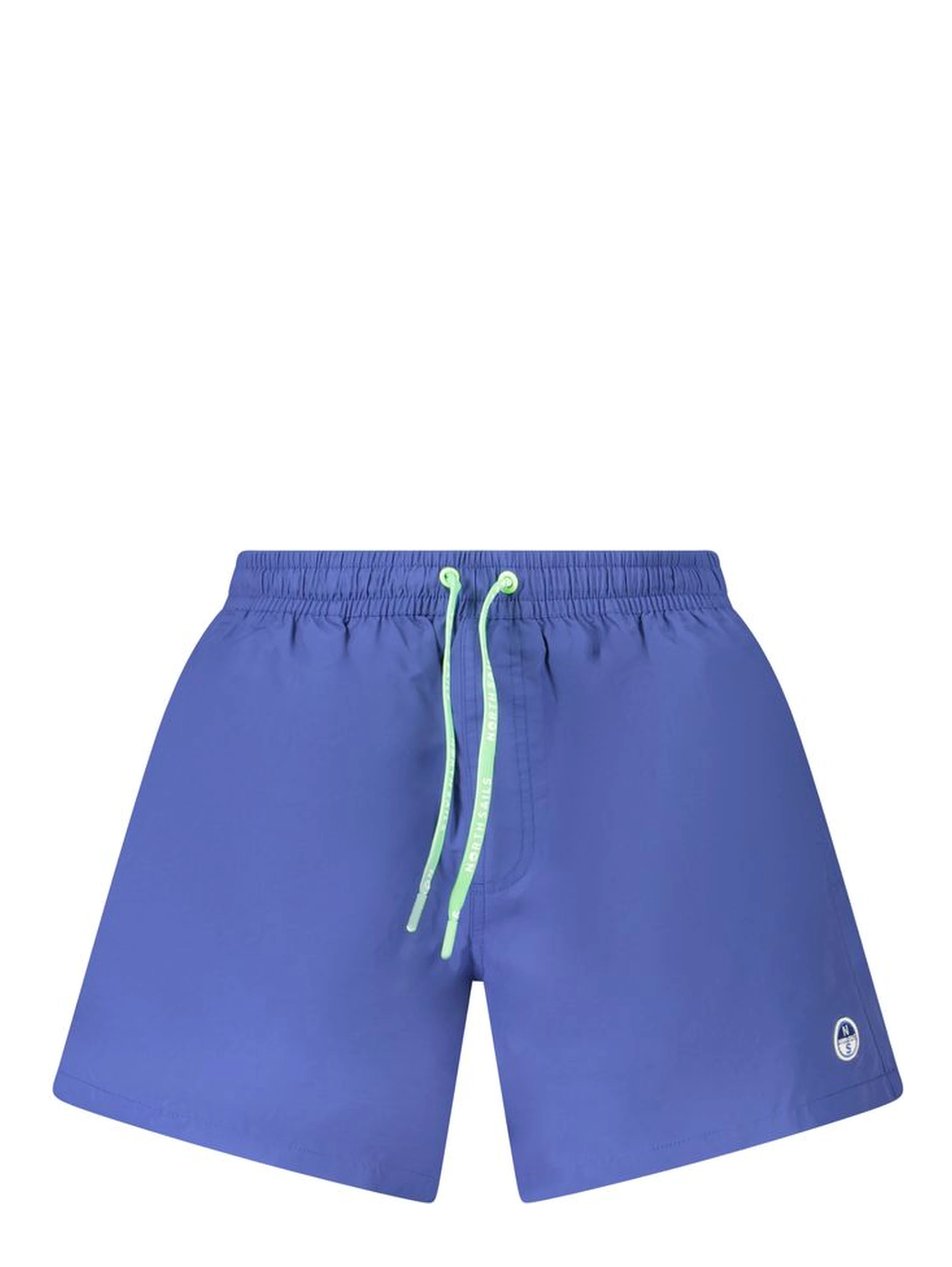Blue Nylon Men's Swim Boxer