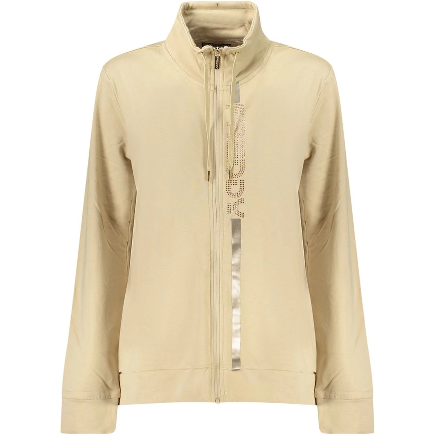 Beige Cotton Women Sweatshirt