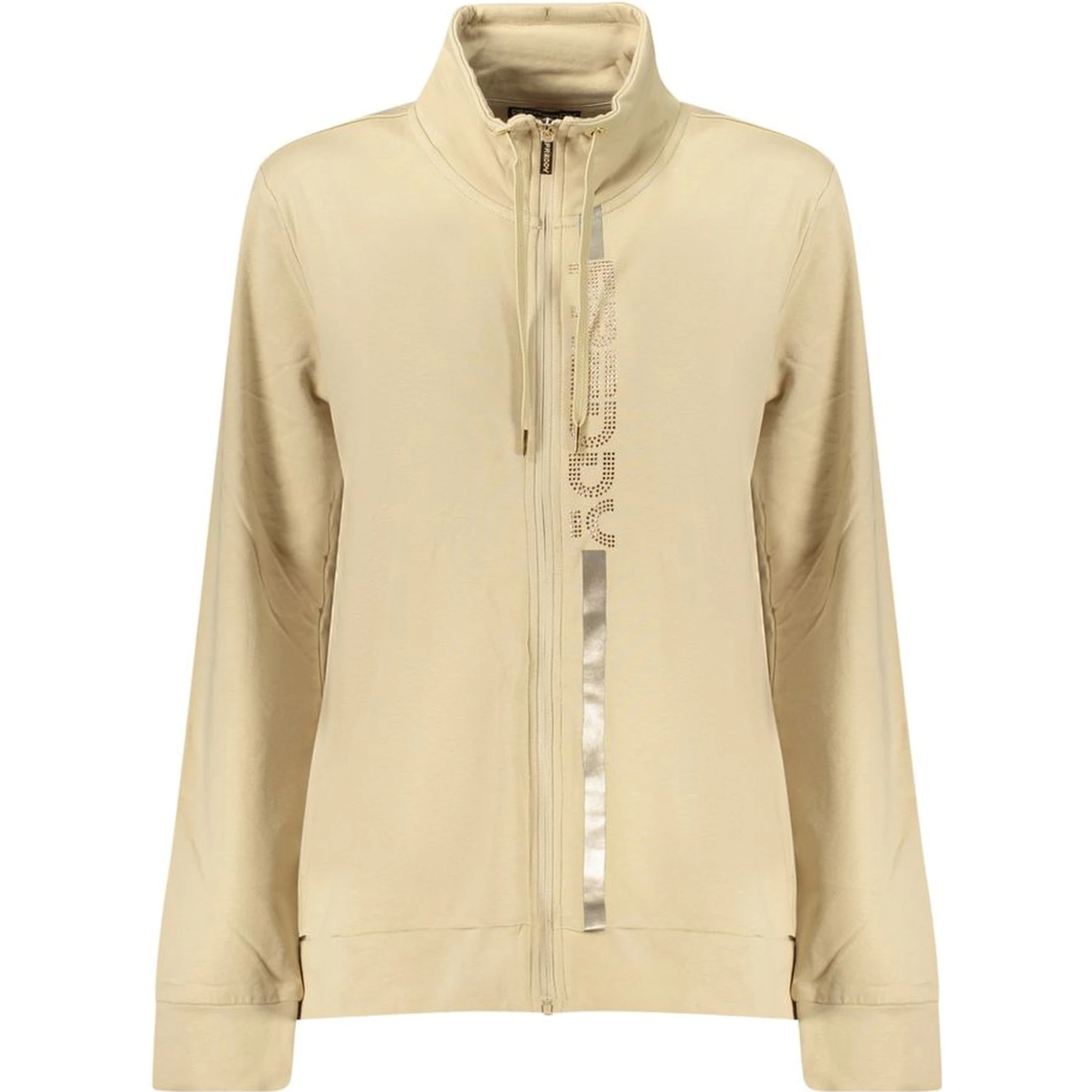 Beige Cotton Women Sweatshirt