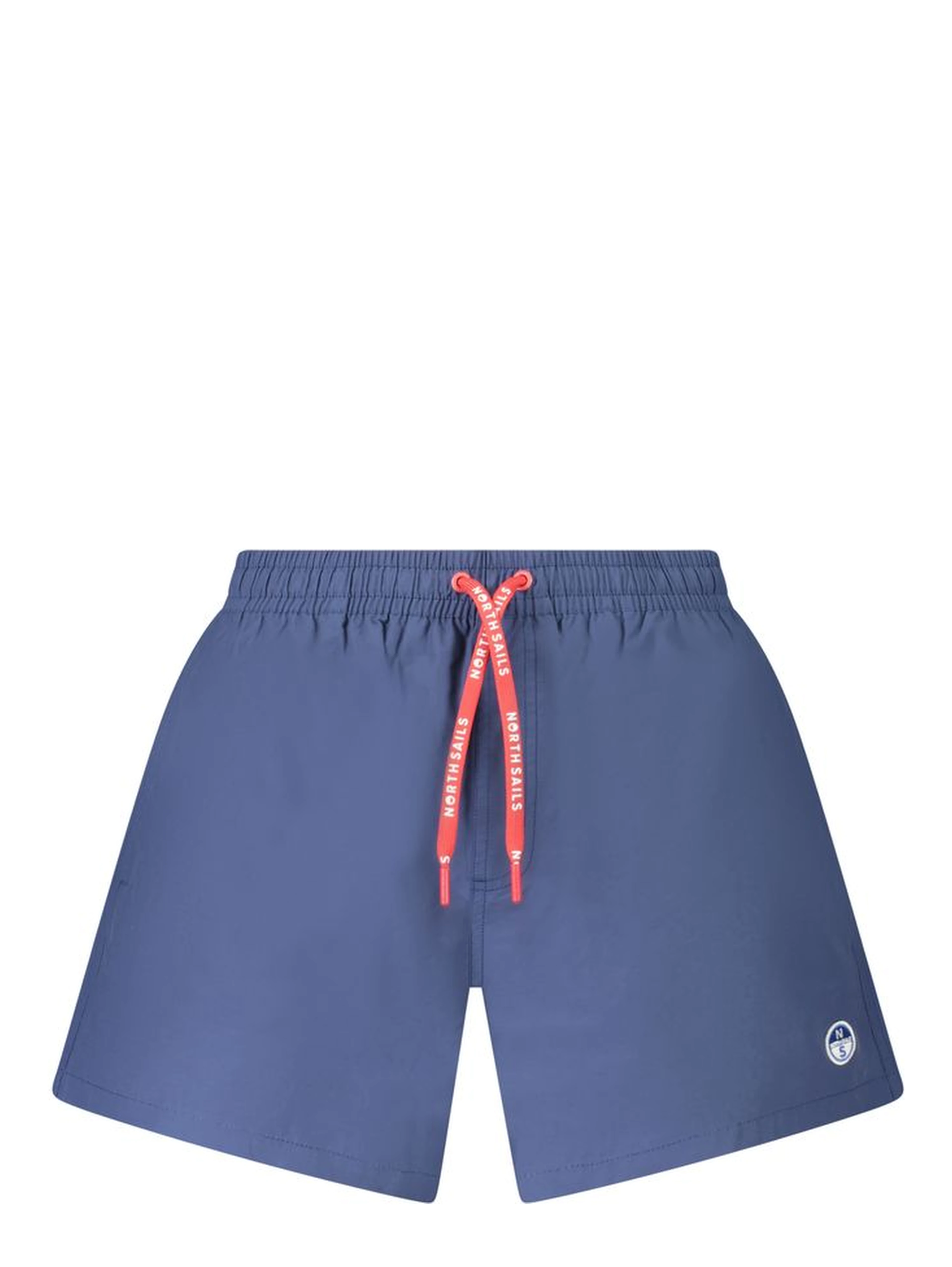 Blue Nylon Men's Swim Boxer