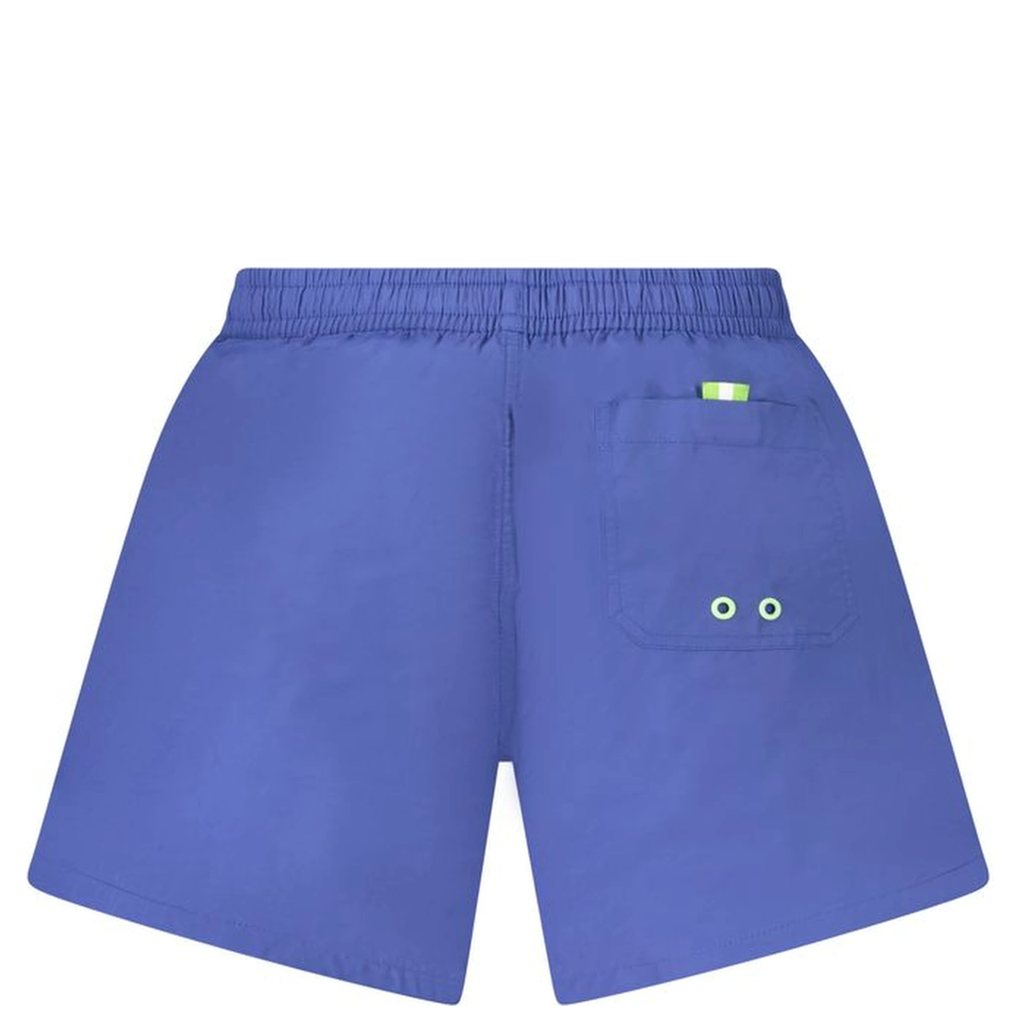 Blue Nylon Men's Swim Boxer