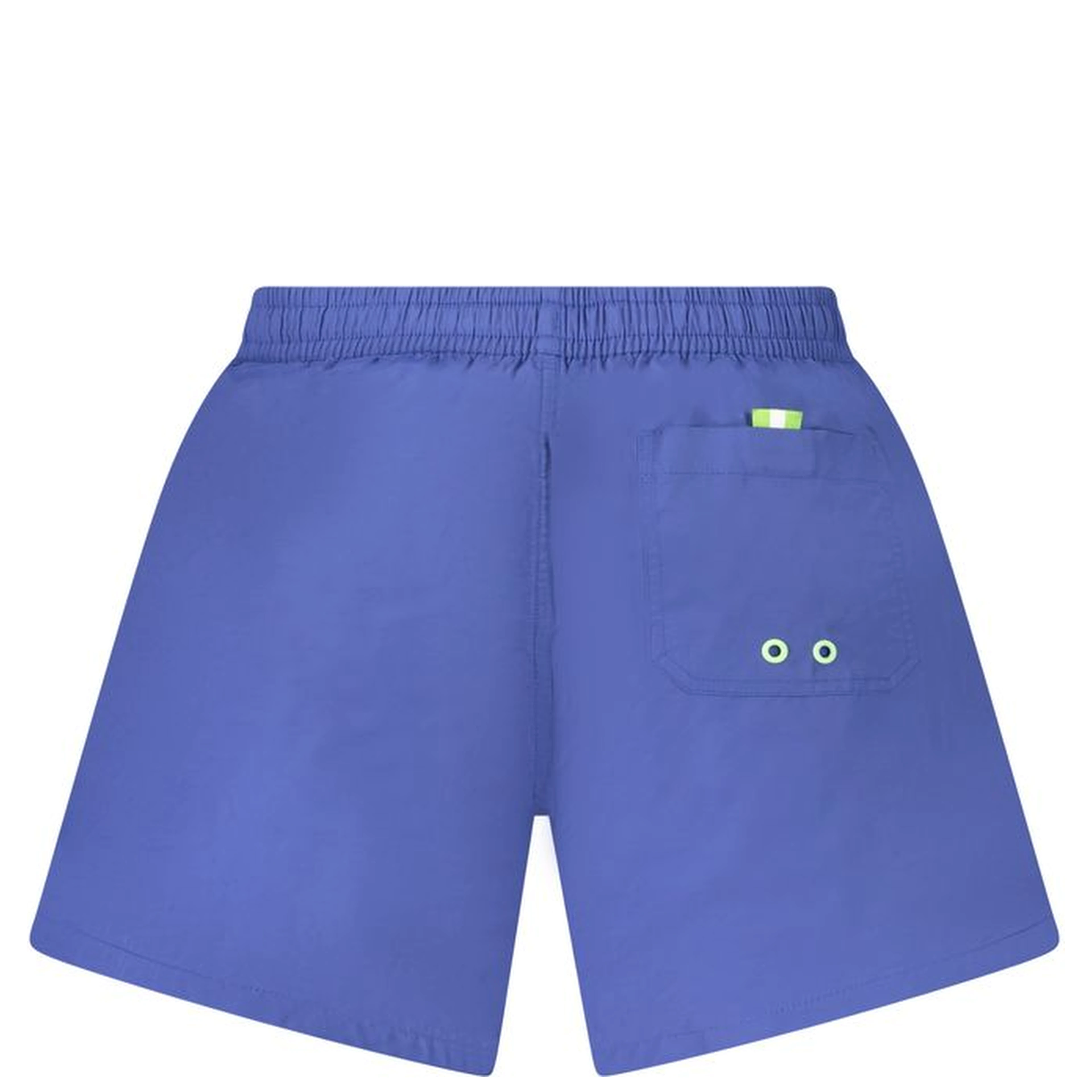 Blue Nylon Men's Swim Boxer