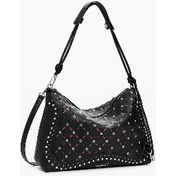 Black Polyurethane Women's Mini Bag