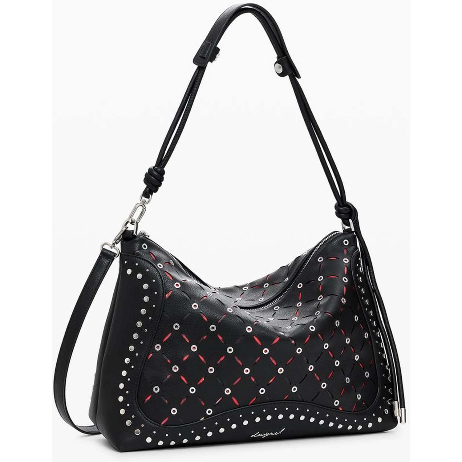 Black Polyurethane Women's Mini Bag
