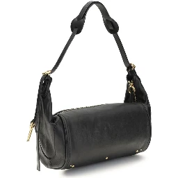 Black Calf Leather Bos Taurus Shoulder Bag