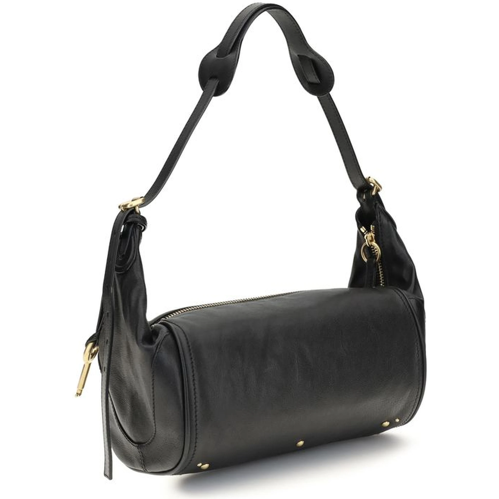 Black Calf Leather Bos Taurus Shoulder Bag