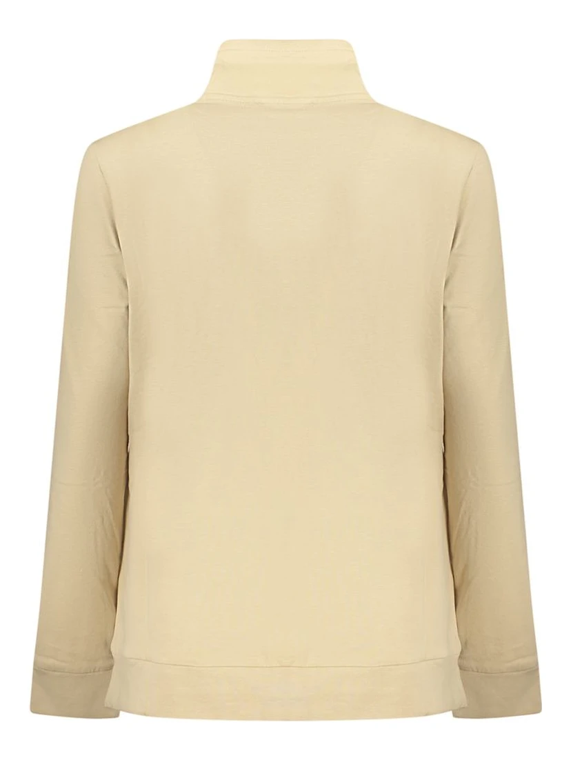 Beige Cotton Women Sweatshirt