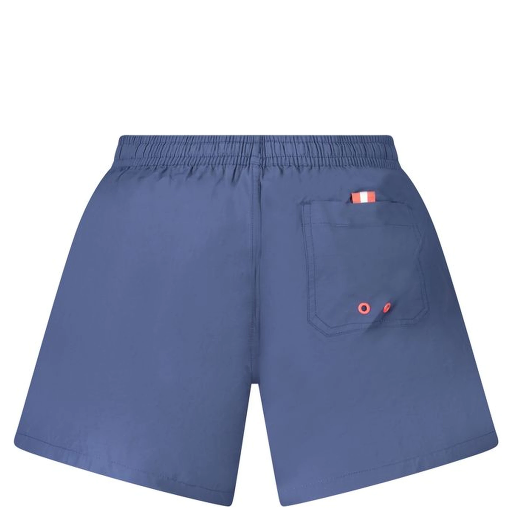 Blue Nylon Men's Swim Boxer