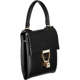 Black Leather Women Handbag