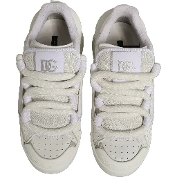 White Leather Portofino Space Sneakers Shoes