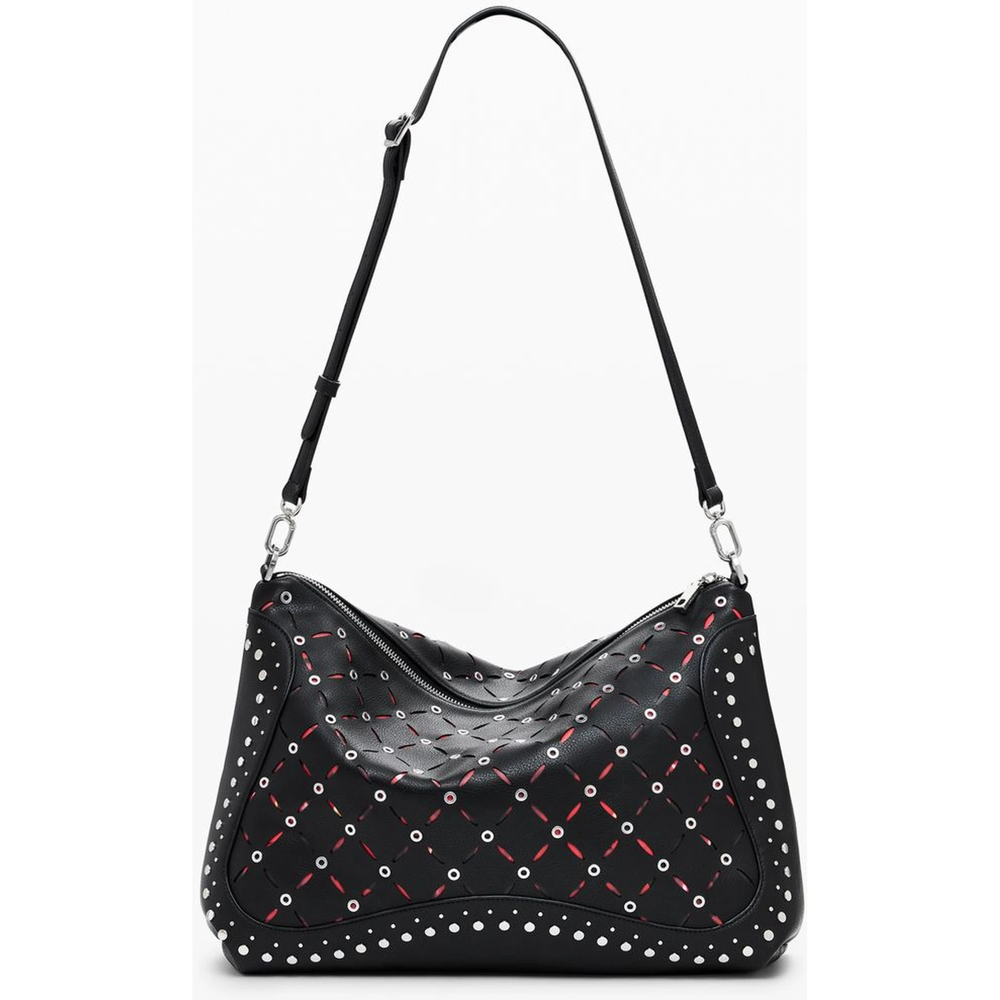 Black Polyurethane Women's Mini Bag