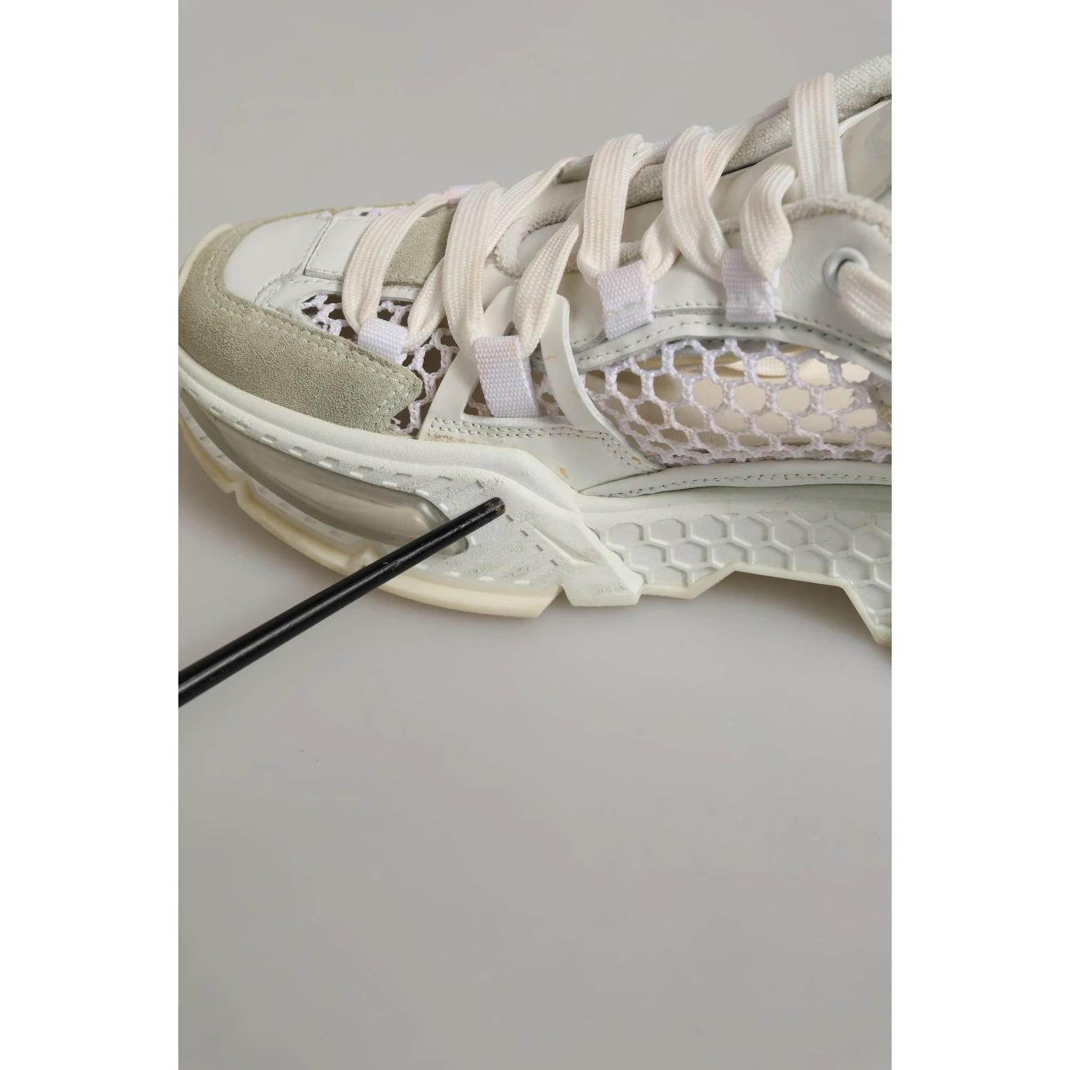 White Airmaster Mesh Low Top Sneakers Shoes