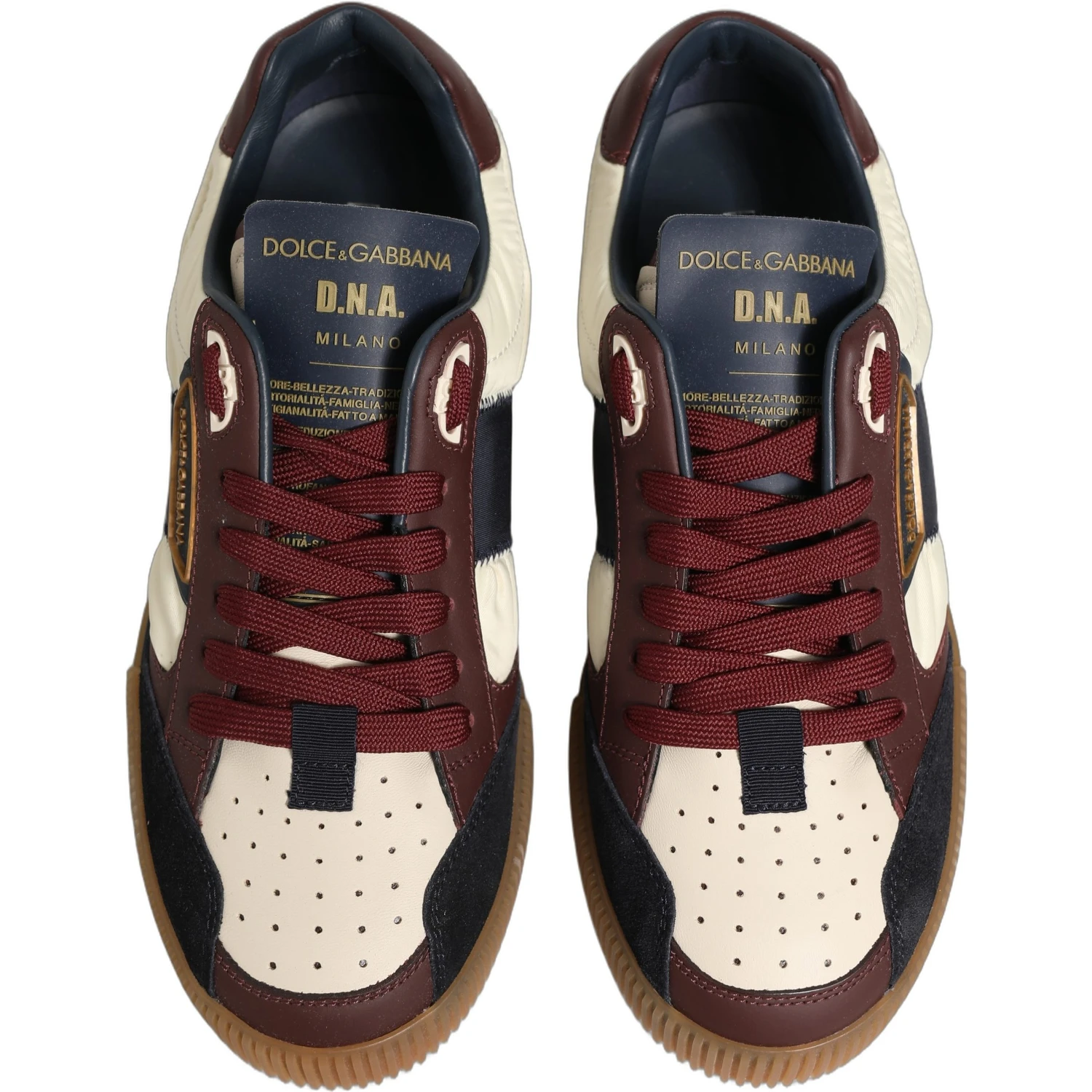 Multicolor Leather MIAMI Low Top Men Sneakers Shoes