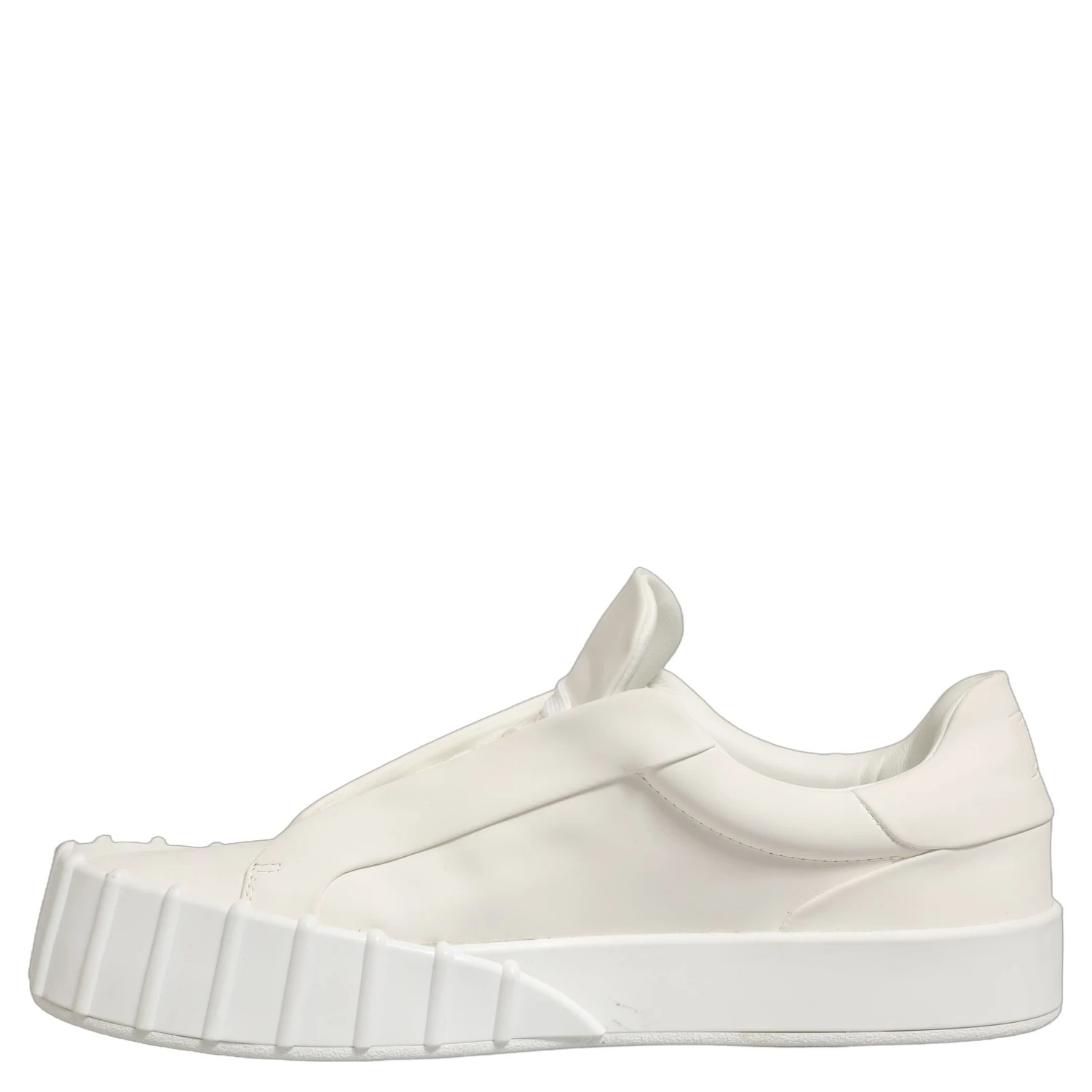 White Leather Low Top Lace Up Sneakers Shoes