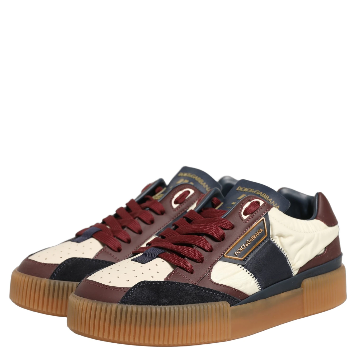 Multicolor Leather MIAMI Low Top Men Sneakers Shoes