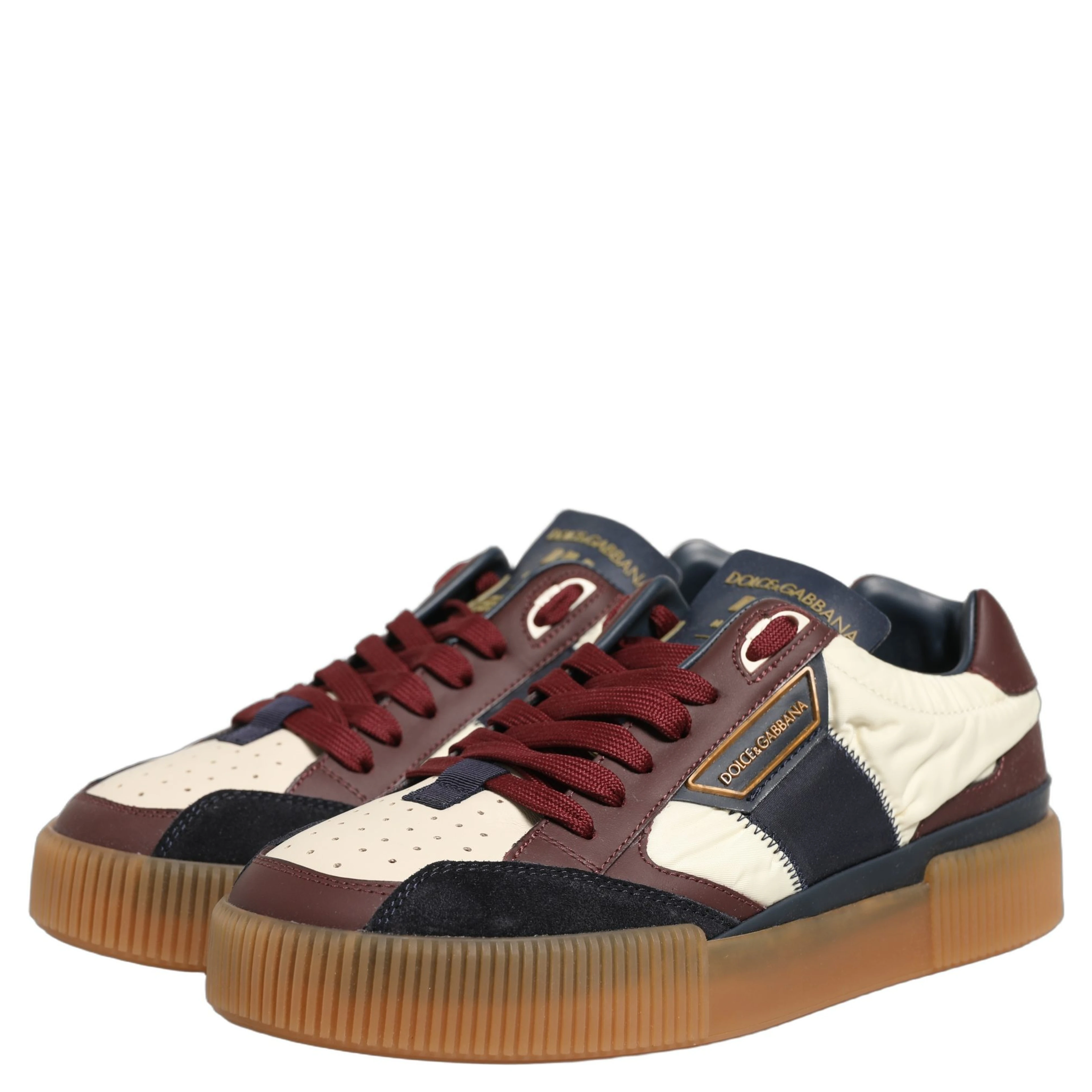 Multicolor Leather MIAMI Low Top Men Sneakers Shoes