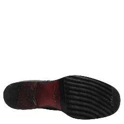Black Leather Lace Up Derby Dress Men Shoes