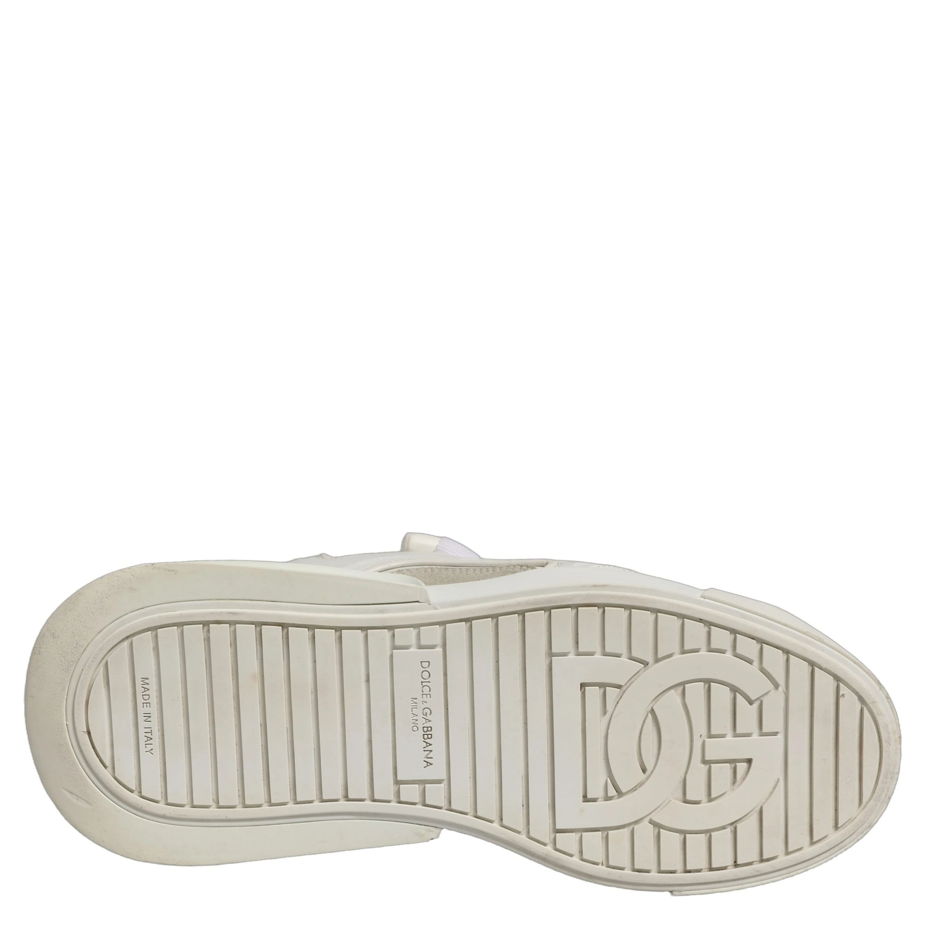 White Leather Portofino Space Sneakers Shoes