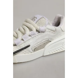 White Leather Portofino Space Sneakers Shoes