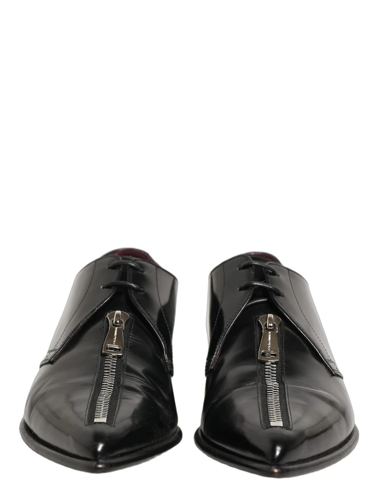 Black Leather Men Derby Dress Formal Shoes alternative