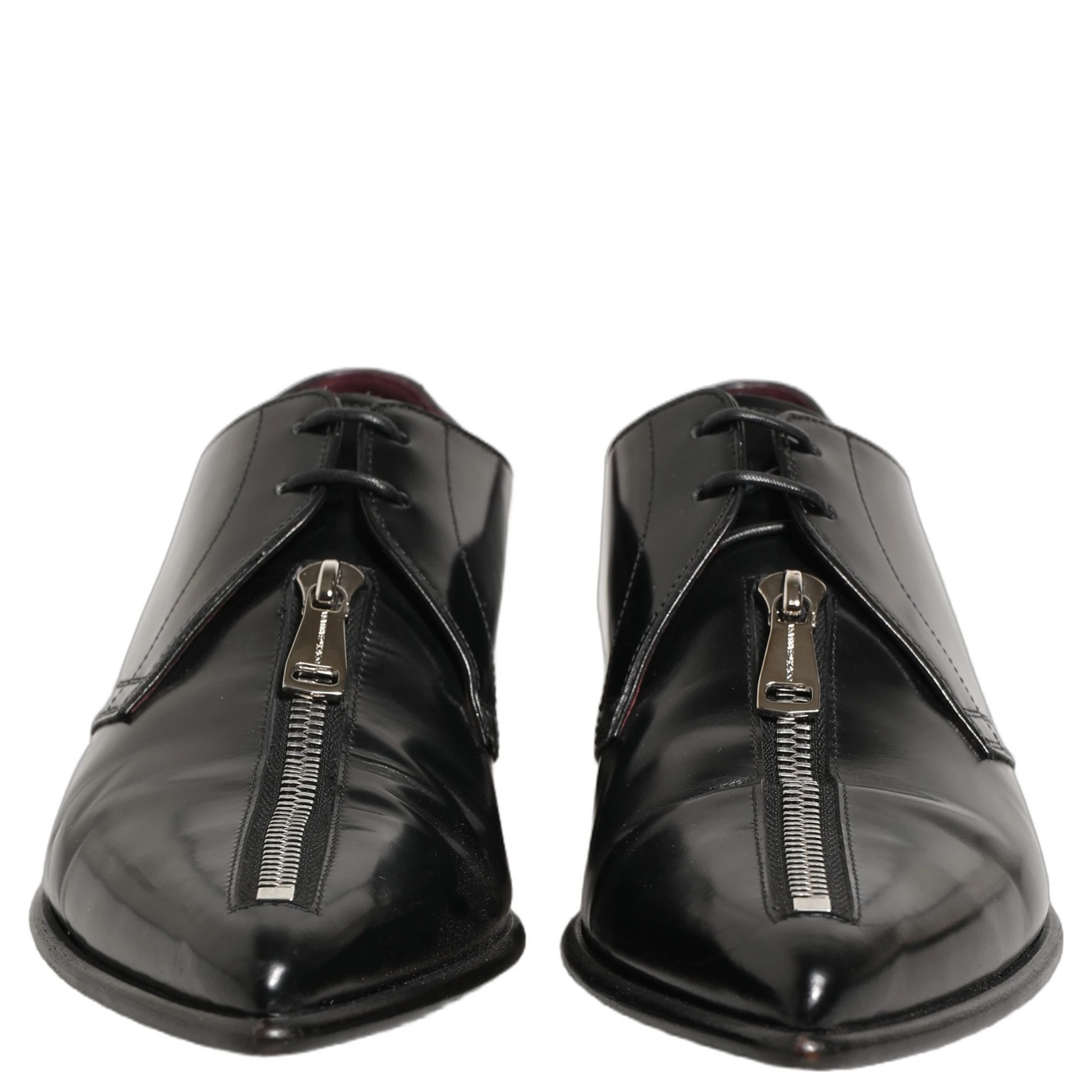 Black Leather Men Derby Dress Formal Shoes