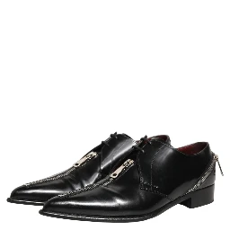 Black Leather Men Derby Dress Formal Shoes