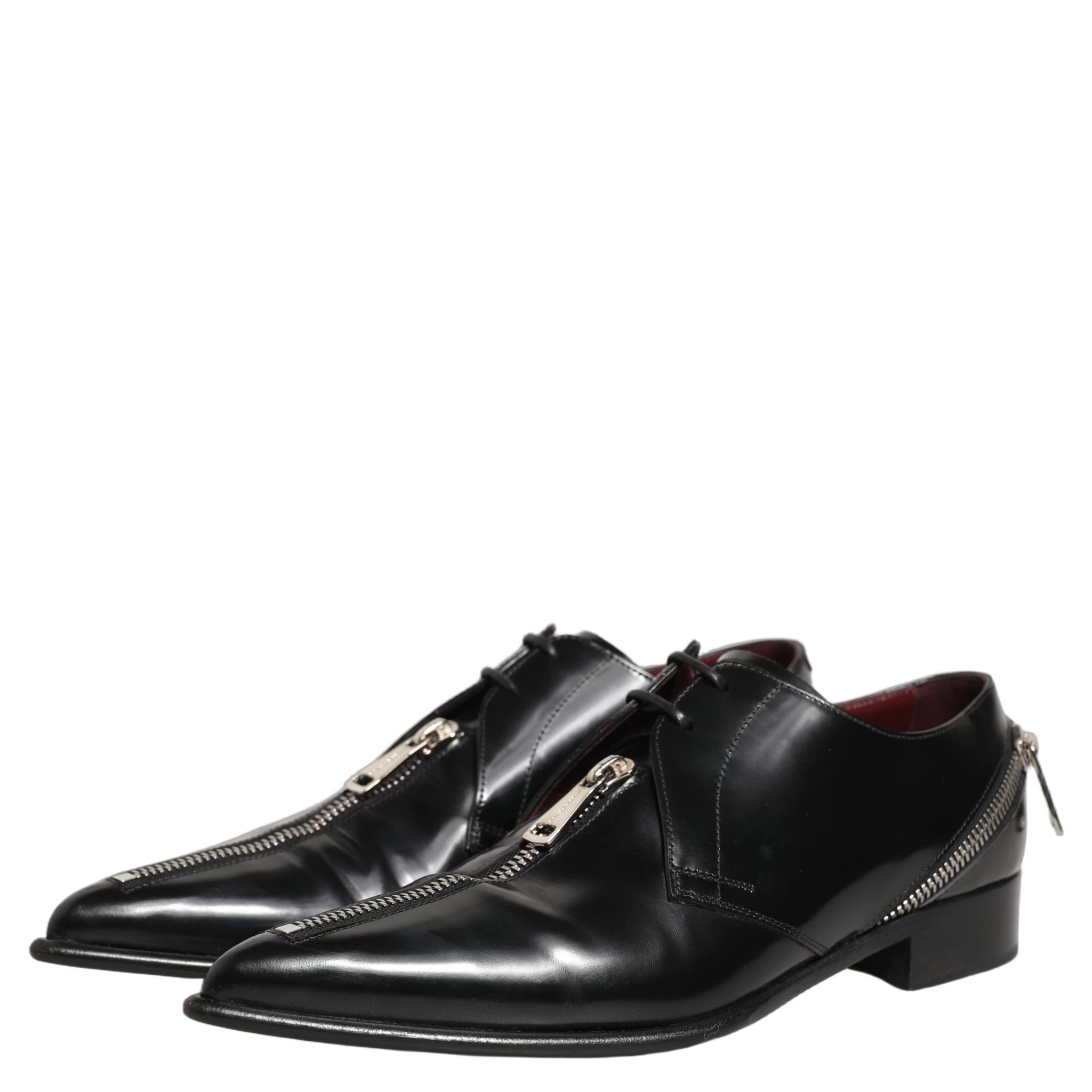 Black Leather Men Derby Dress Formal Shoes