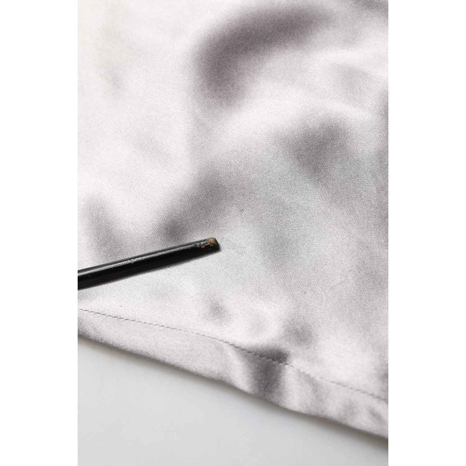 Metallic Grey Satin Silk Formal Dress Shirt