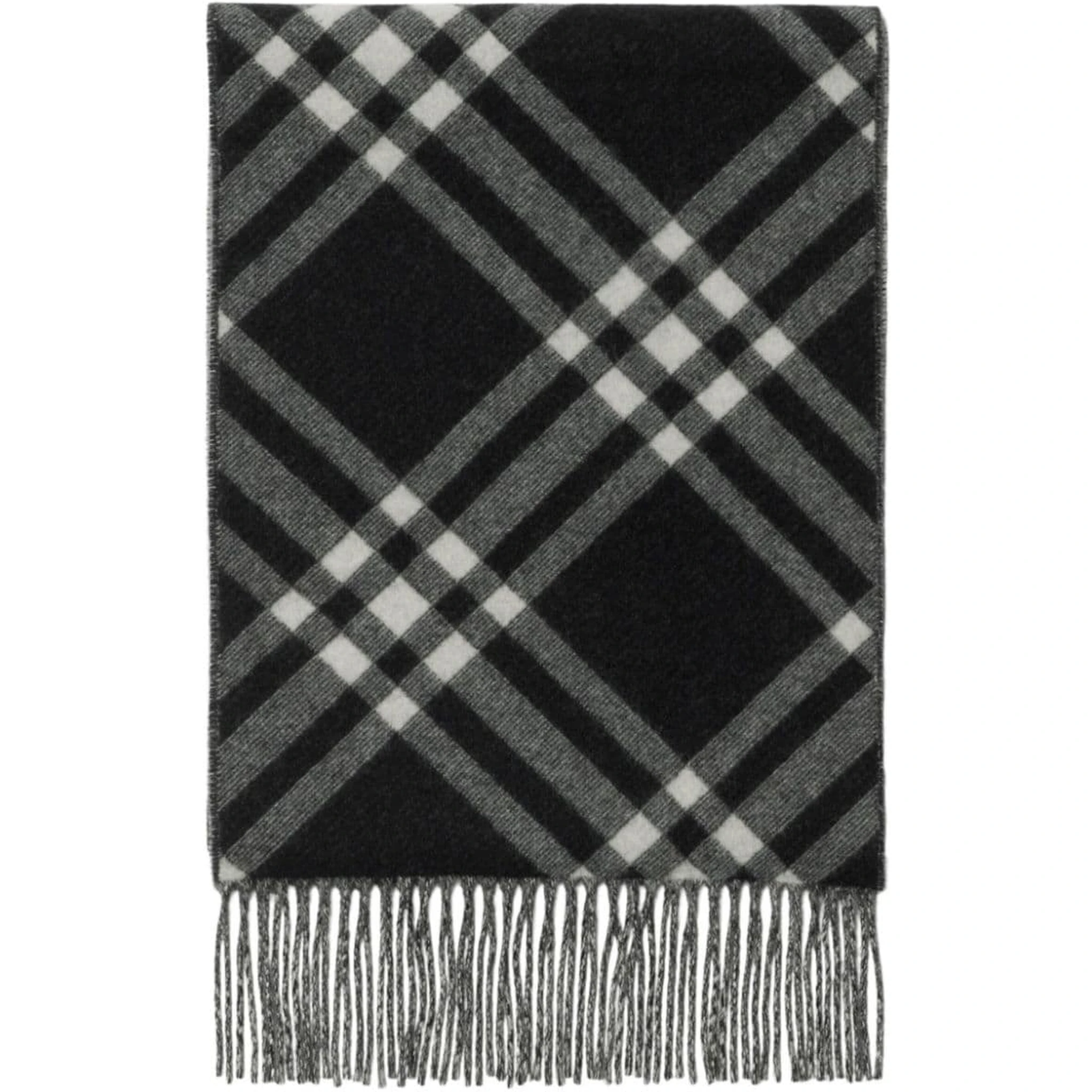 Check scarf in cashmere