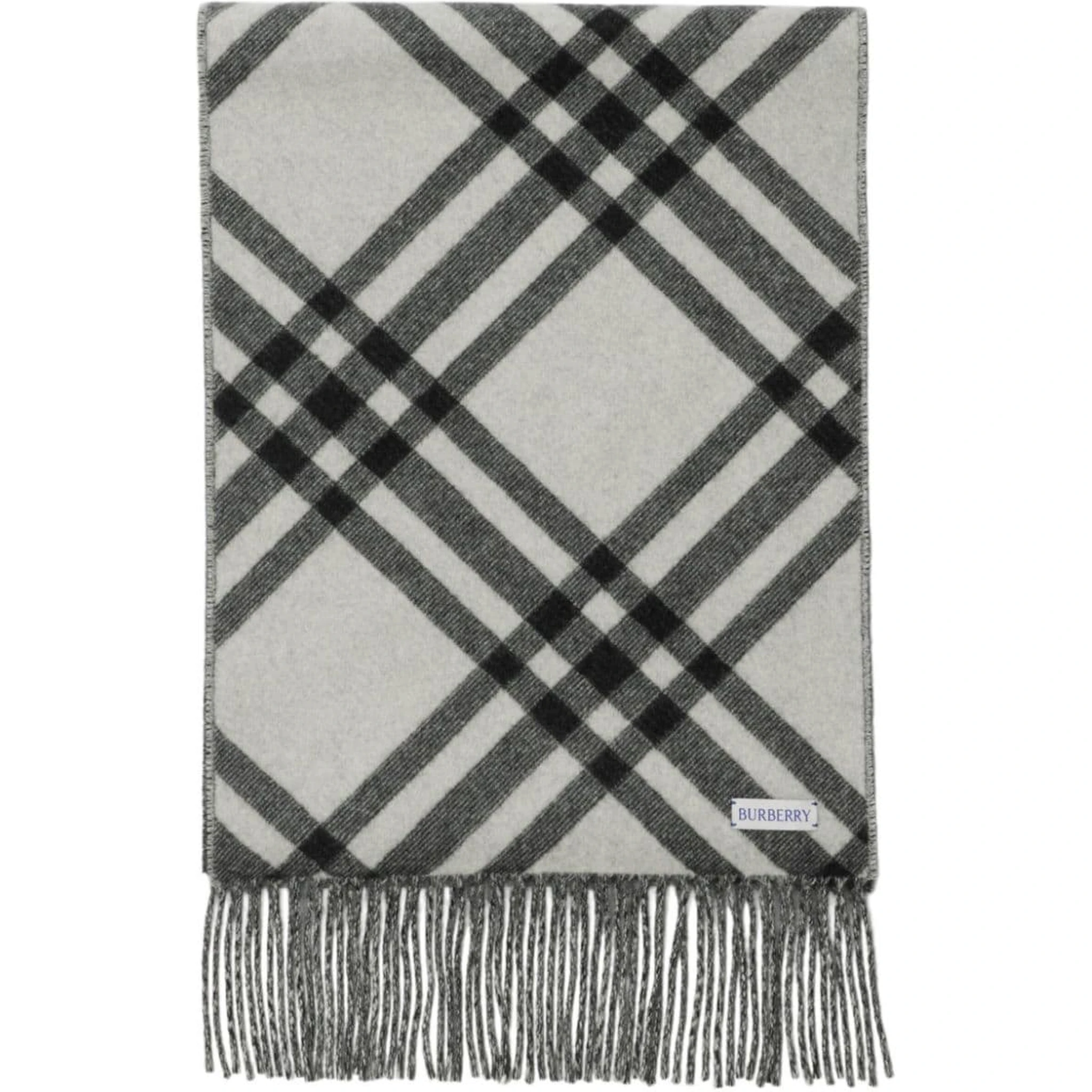 Check scarf in cashmere