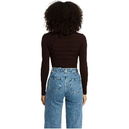 Brown Viscose Turtleneck