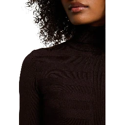 Brown Viscose Turtleneck