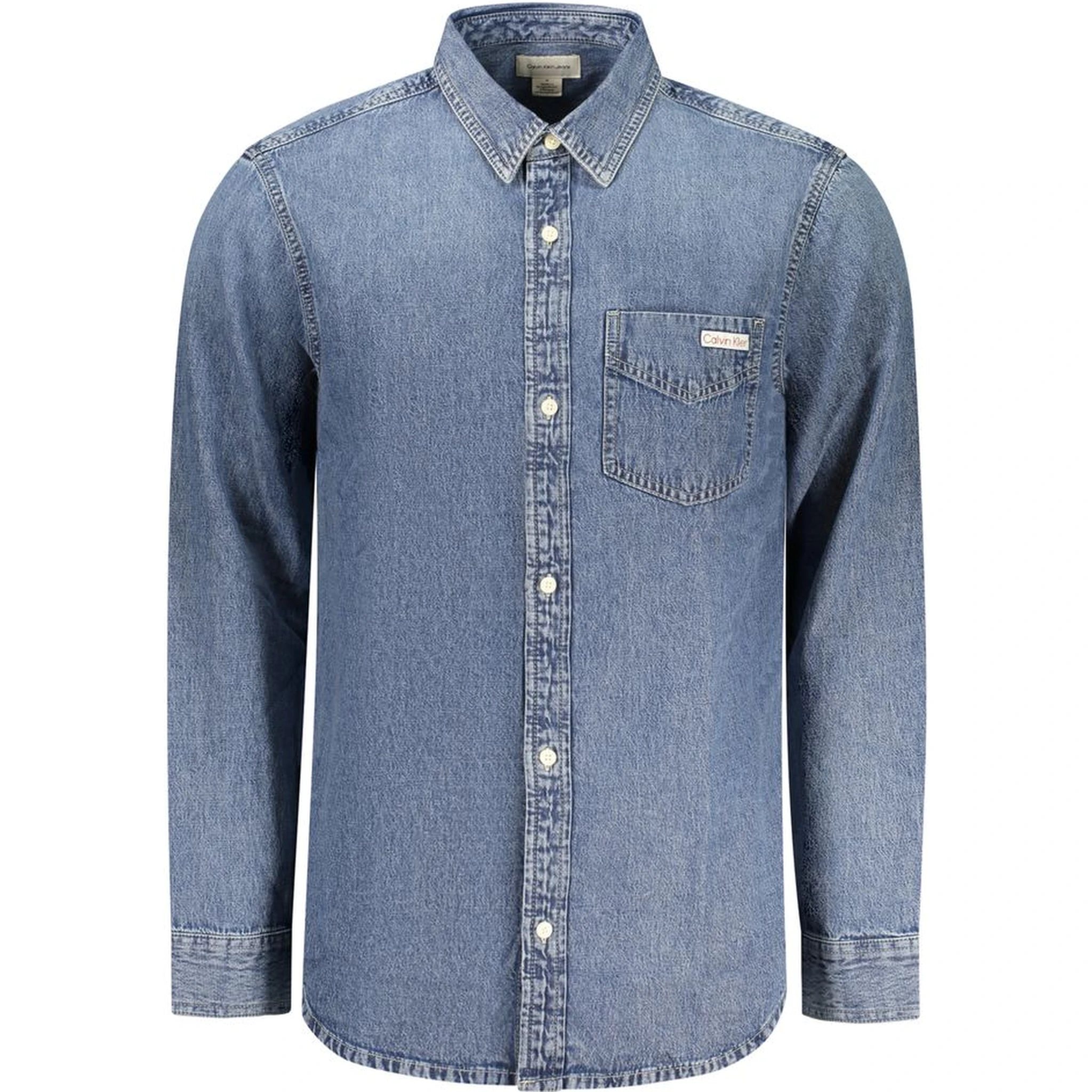 Blue Cotton Men's Shirt