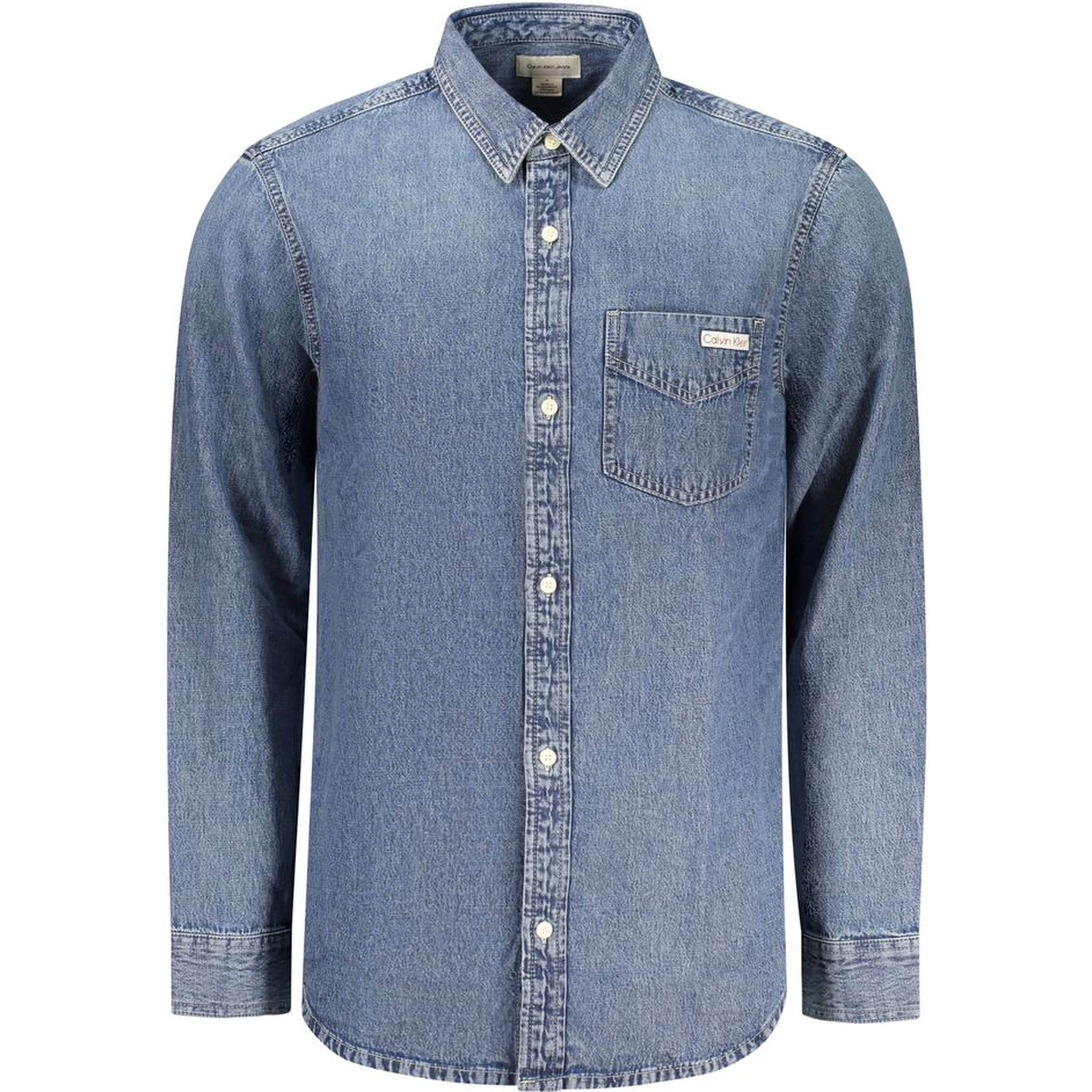 Blue Cotton Men's Shirt