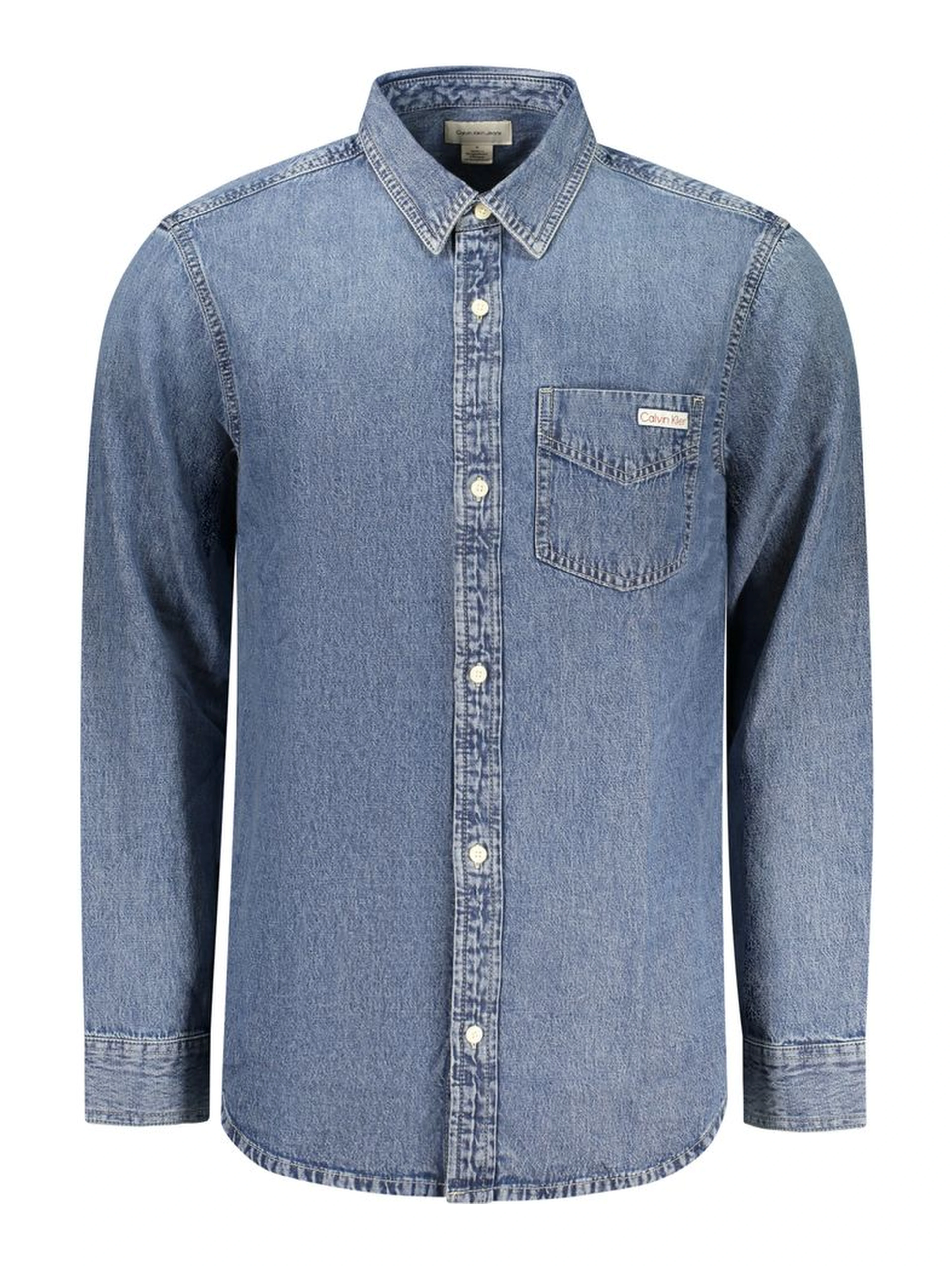 Blue Cotton Men's Shirt