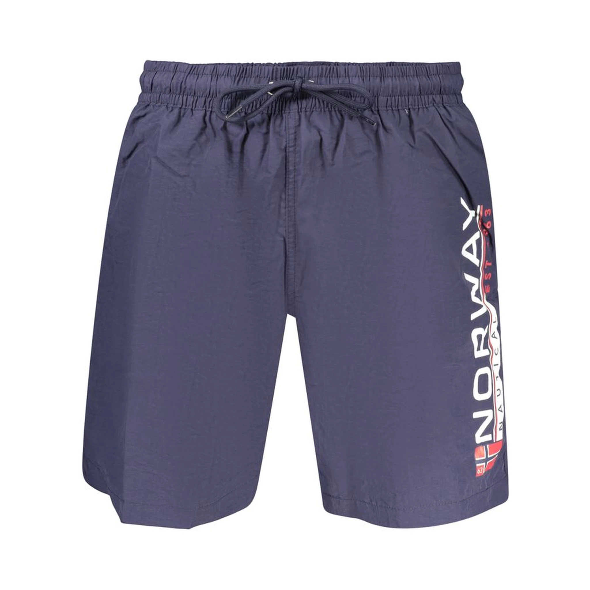 Blue Polyamide Men's Swimwear