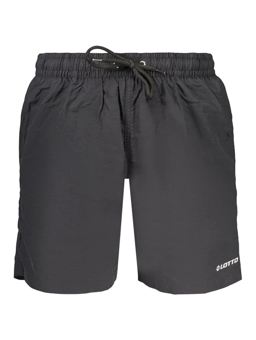 Black Polyamide Men's Swimwear