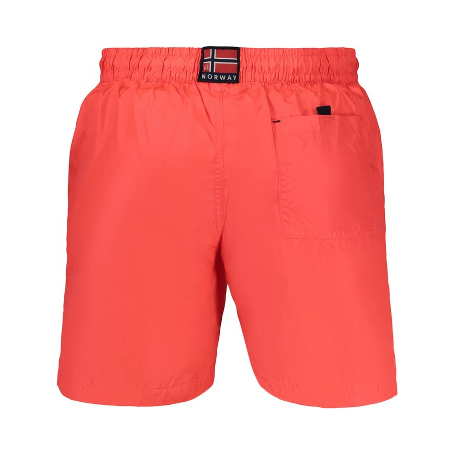 Red Polyamide Men's Swim Boxer