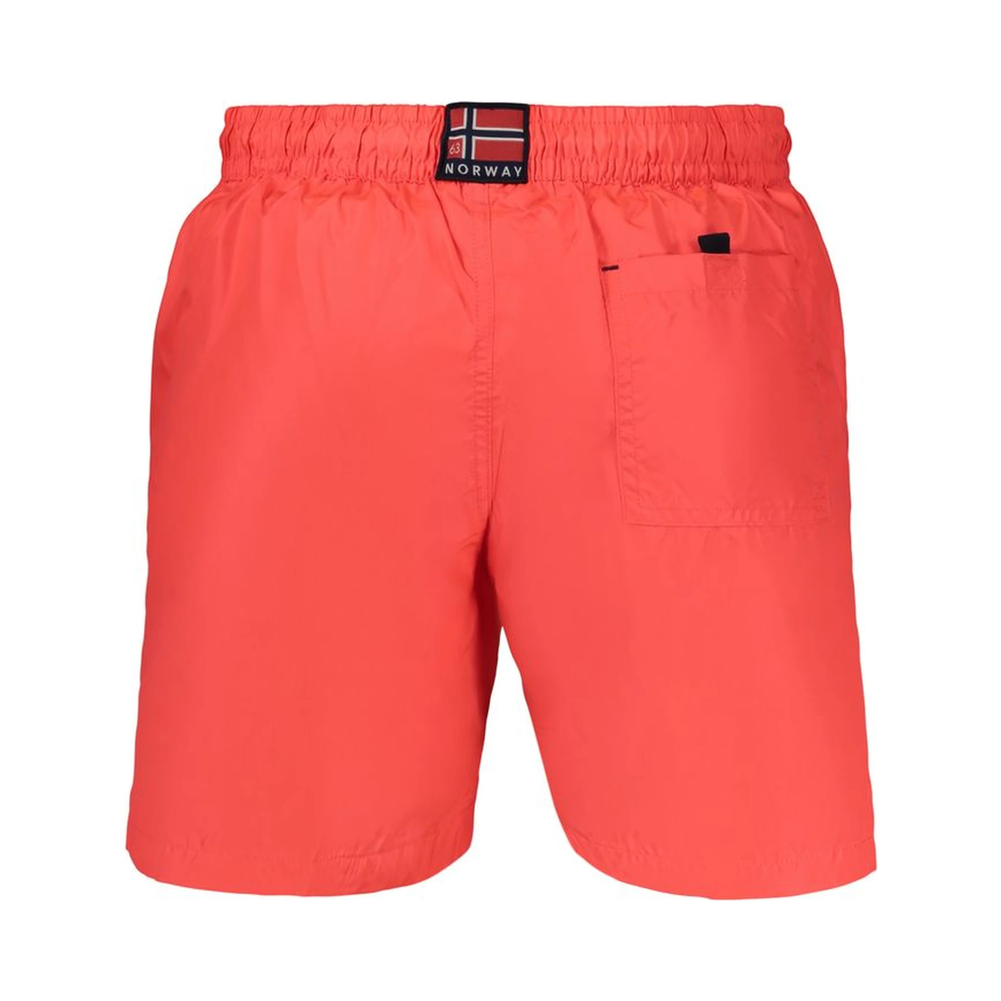 Red Polyamide Men's Swim Boxer