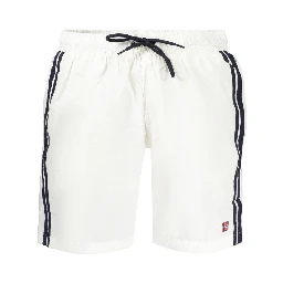 White Polyamide Swim Shorts