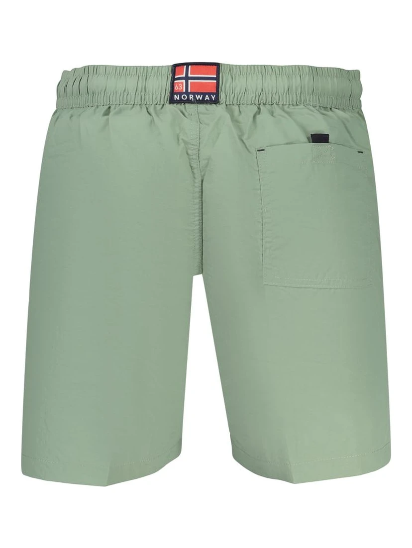 Green Polyamide Men's Swimwear
