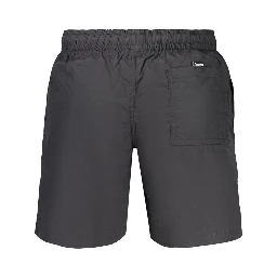 Black Polyamide Men's Swimwear