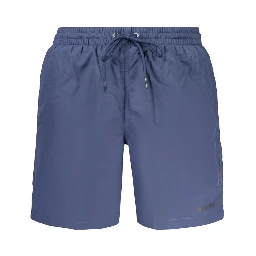 Blue Poliammide Men's Swimshorts